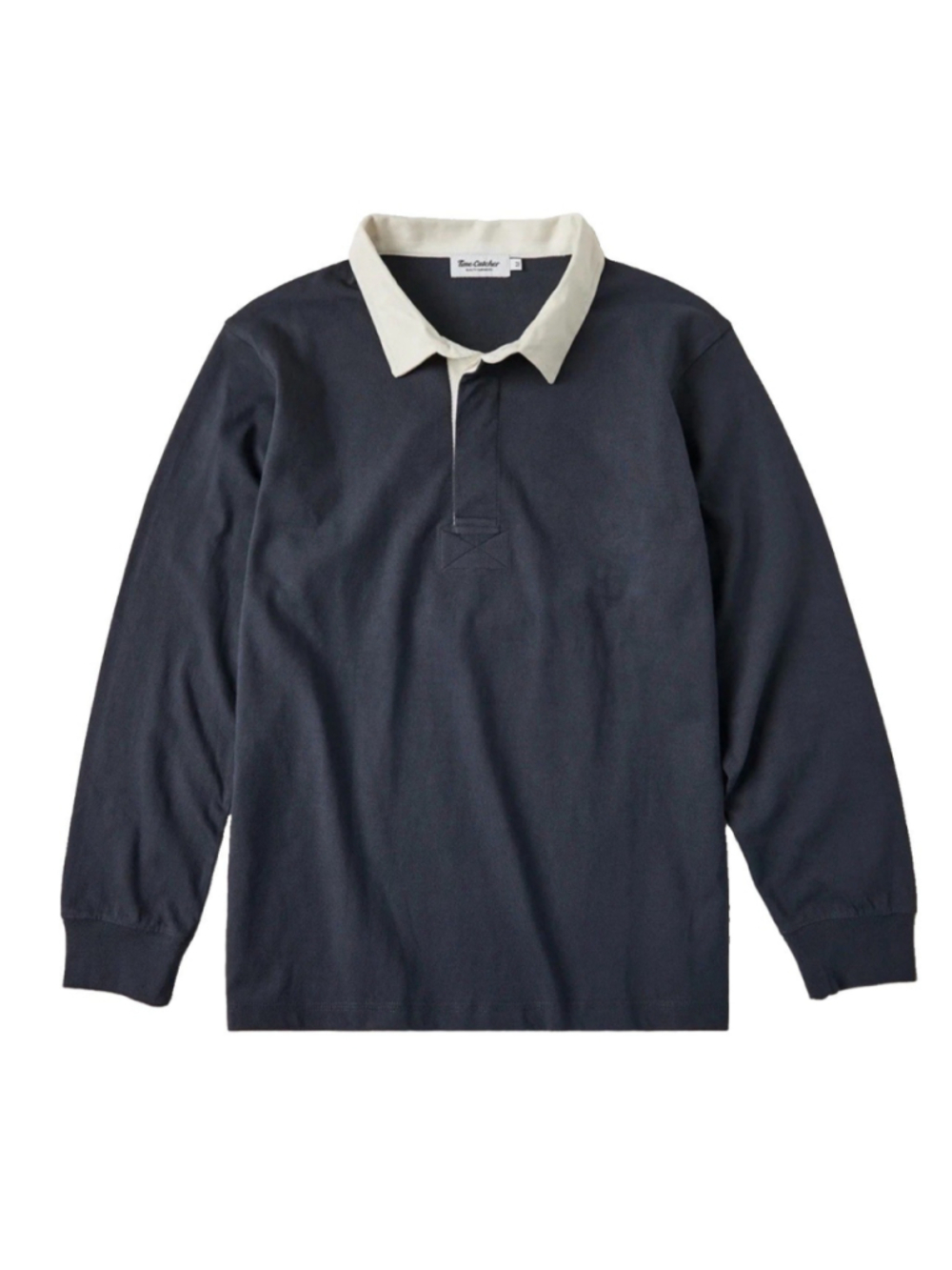 Navy Classic Fit Jersey Tubular Rugby Cotton Shirt XL TC